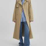 The Frankie Shop Riva cotton trench coat