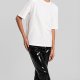 The Frankie Shop Carrington padded shoulder tee
