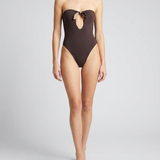 Saint Laurent Tied strapless swimsuit