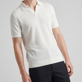 Zegna Textured cotton polo shirt