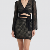 Missoni Wrap lamé top