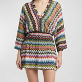 Missoni Chevron v-neck beach dress