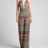 Missoni Zigzag lamé halterneck jumpsuit