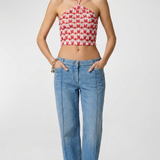 Missoni Floral viscose halterneck top