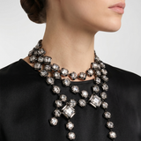 Givenchy Deconstructed crystals multi-row necklace