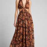 Zimmermann Aster cutout floral cotton midi dress
