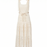 Zimmermann Indra belted cotton lace midi dress