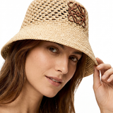 Loewe Paula's Ibiza Anagram raffia bucket hat