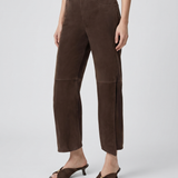 Loewe Paula's Ibiza Suede goatskin trousers