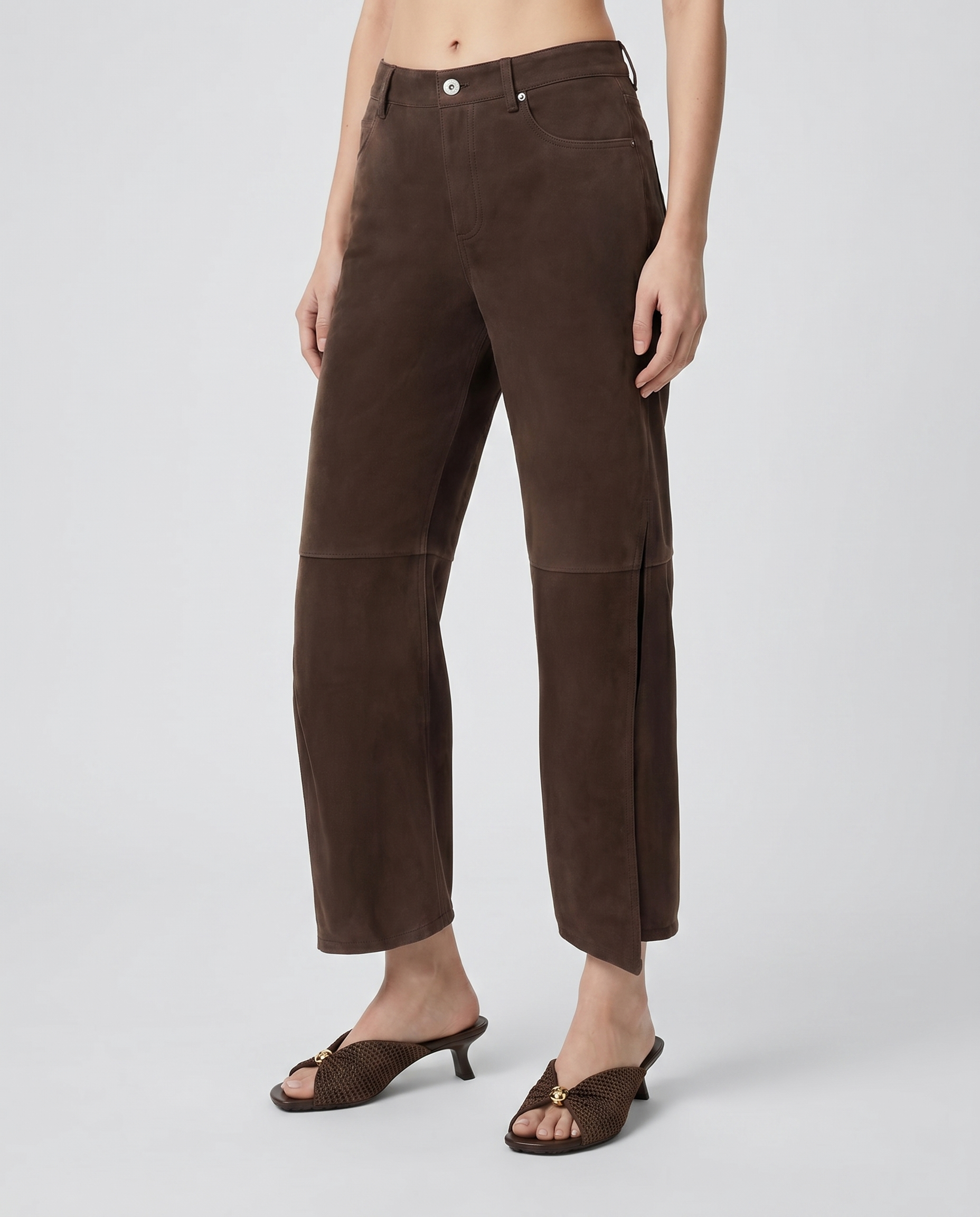 LOEWE PAULA'S IBIZA Loewe Paula's Ibiza Suede goatskin trousers