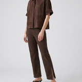 Loewe Paula's Ibiza Suede goatskin short sleeve shirt