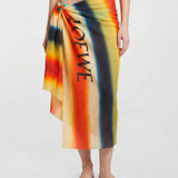 Loewe Paula's Ibiza Striped print pareo