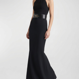 Givenchy Maxi kickback crepe cady maxi skirt