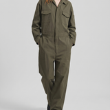 The Frankie Shop Ardea cotton utility jumpsuit
