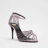 Saint Laurent Babylone metallic leather sandals