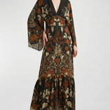 Johanna Ortiz Wildflower rites silk georgette maxi dress