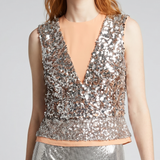 Rabanne Sequin embellished sleeveless top