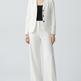 Theory Shrunken three button linen blazer