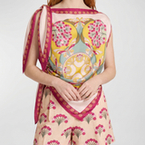 La DoubleJ Full on foulard silk scarf top