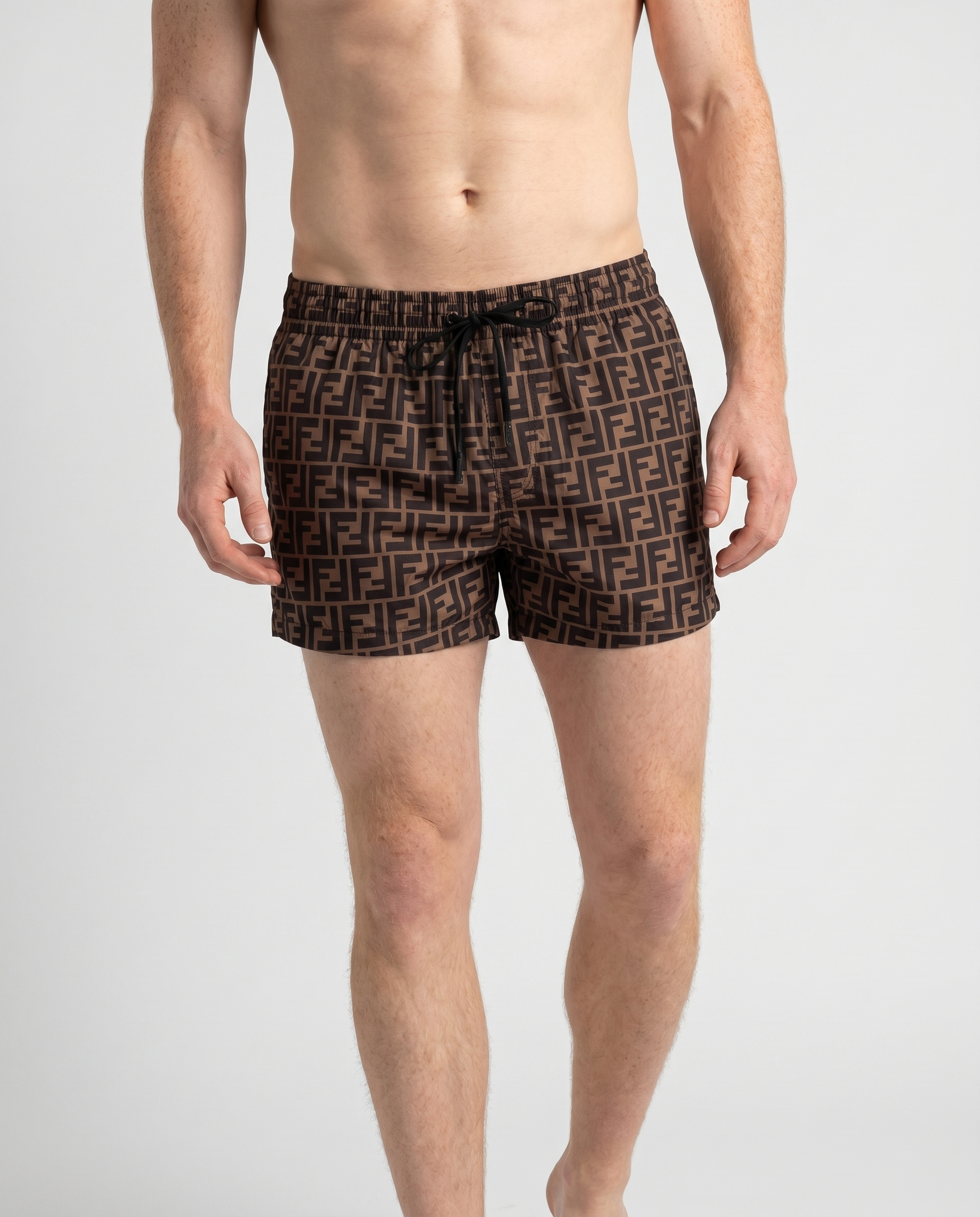 Fendi FF drawstring swim shorts – Luisa World