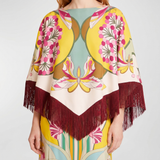 La DoubleJ reversible mini poncho top