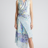 Maison Margiela Floral drape wrap dress