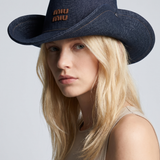 Miu Miu Denim cowboy hat