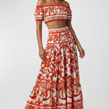 Dolce & Gabbana Majolica print poplin top