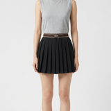 Versace Pleated wool mini skirt
