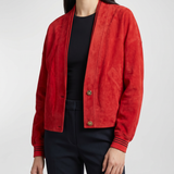 Versace Suede bomber jacket