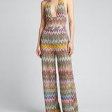 Missoni Zigzag lamé flared trousers