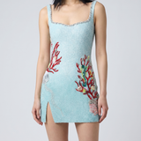 Clio Peppiatt Into the ocean mini dress