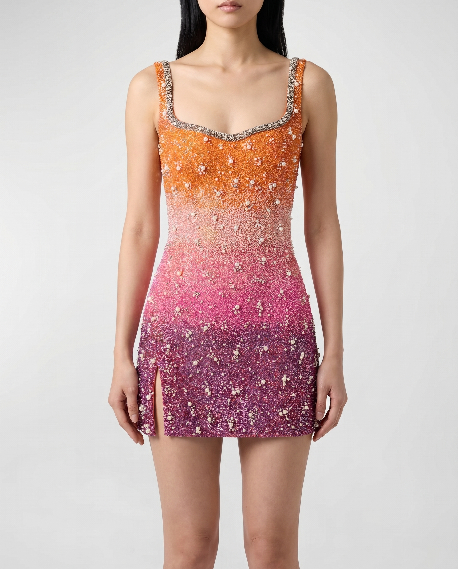 clio peppiatt mini dress Clio Peppiatt Sunset gradient mini dress – Luisa World