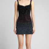Clio Peppiatt Galaxy crystal embellished mini dress