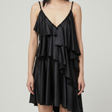 Balmain Silk draped mini dress