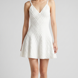 Balmain Quilted knit mini dress