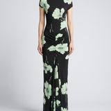 Alaïa Draped printed dress