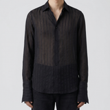 Gucci Striped silk gauze shirt