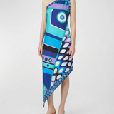 Pucci Vivara print one-shoulder silk dress