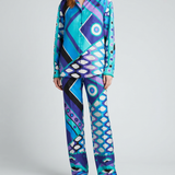 Pucci Vivara high-rise silk wide-leg trousers