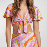 Pucci Angoli jersey satin crop top