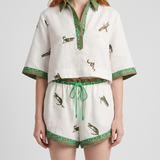 Alemais Wanda embroidered shorts