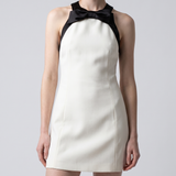 Valentino Garavani Bow-detailed silk mini dress