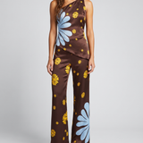 Cala de la Cruz Zharit printed top