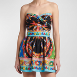 Dolce & Gabbana Carretto cotton mini dress