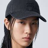Miu Miu Drill baseball cap