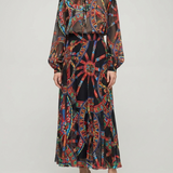 Dolce & Gabbana Printed devoré midi skirt