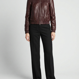 McQueen Cropped leather jacket