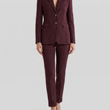 Etro Jacquard cropped wool trousers
