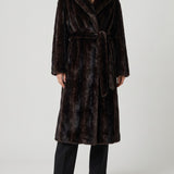 The Frankie Shop Faux-fur wrap coat